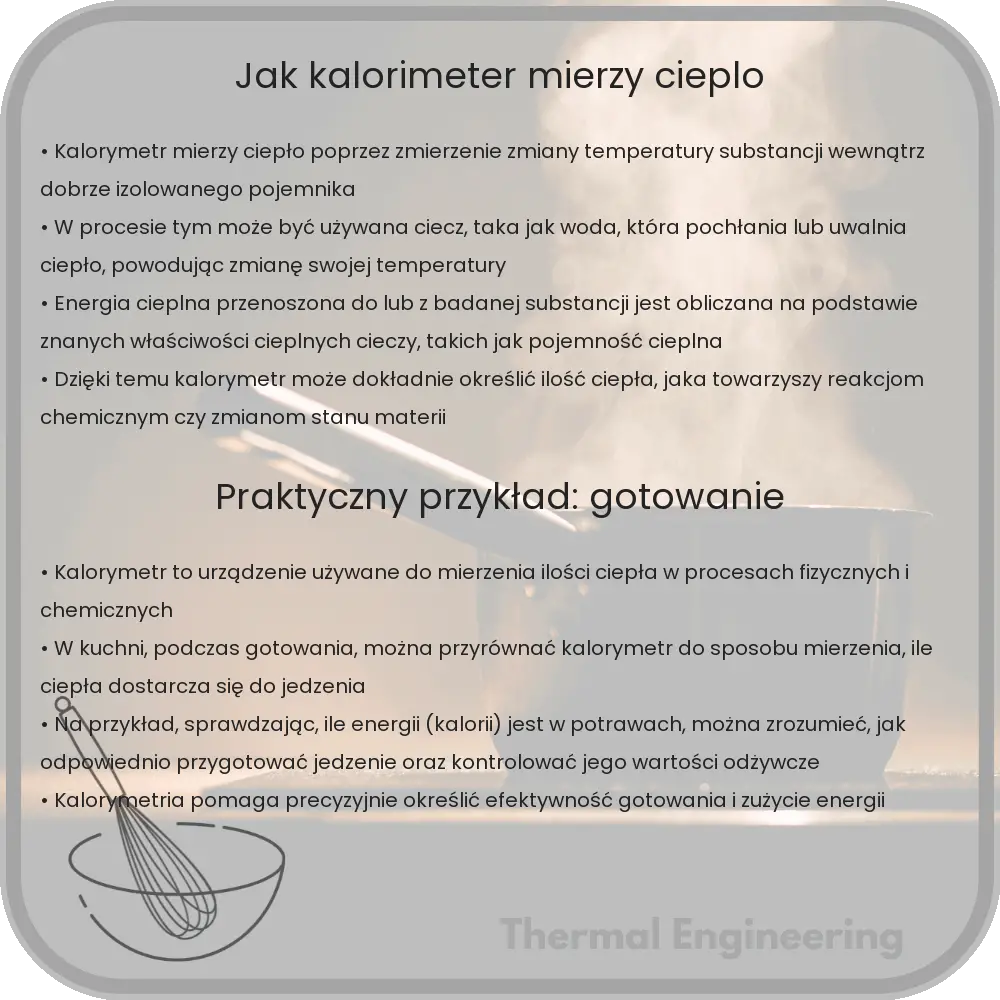 Jak kalorimeter mierzy ciepło
