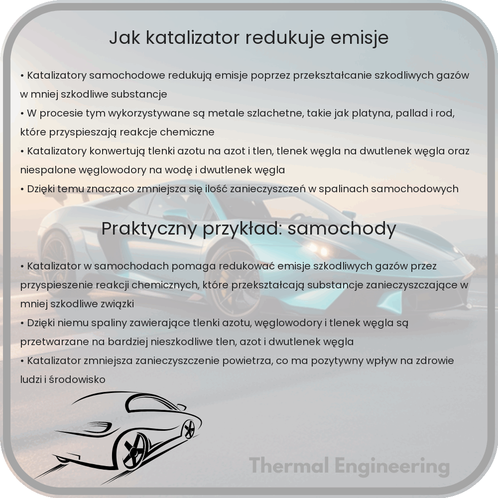 Jak katalizator redukuje emisje