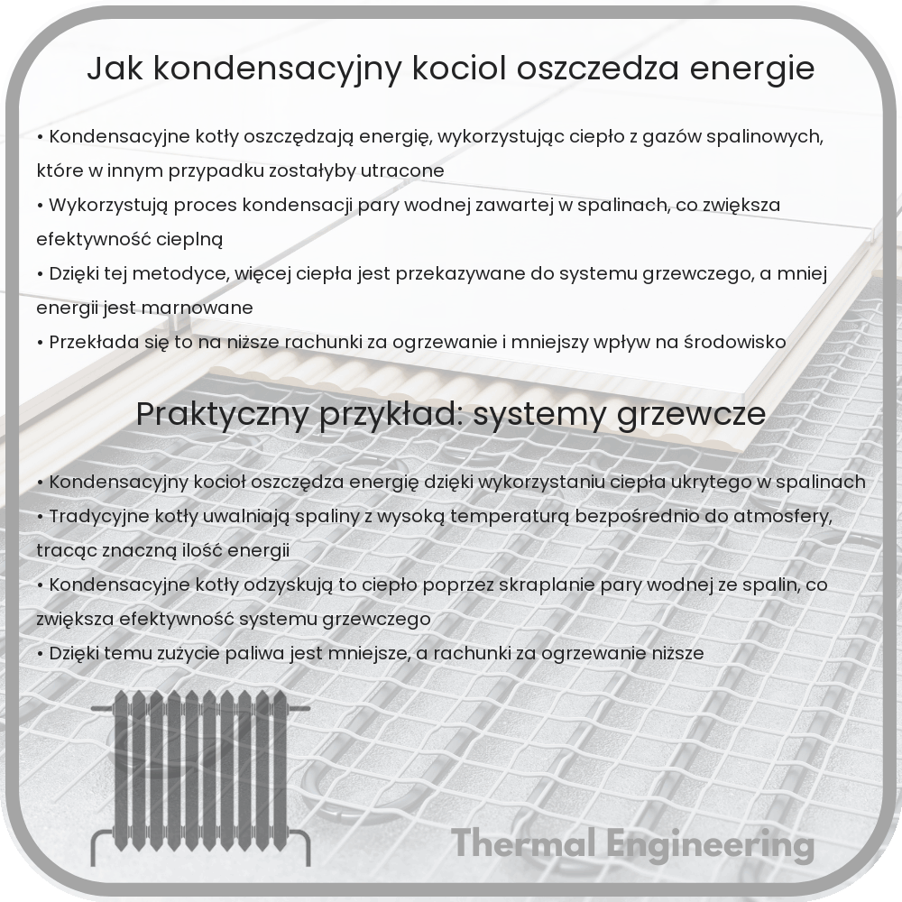 Jak kondensacyjny kocioł oszczędza energię?