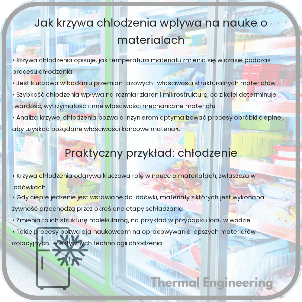 Jak krzywa chłodzenia wpływa na naukę o materiałach