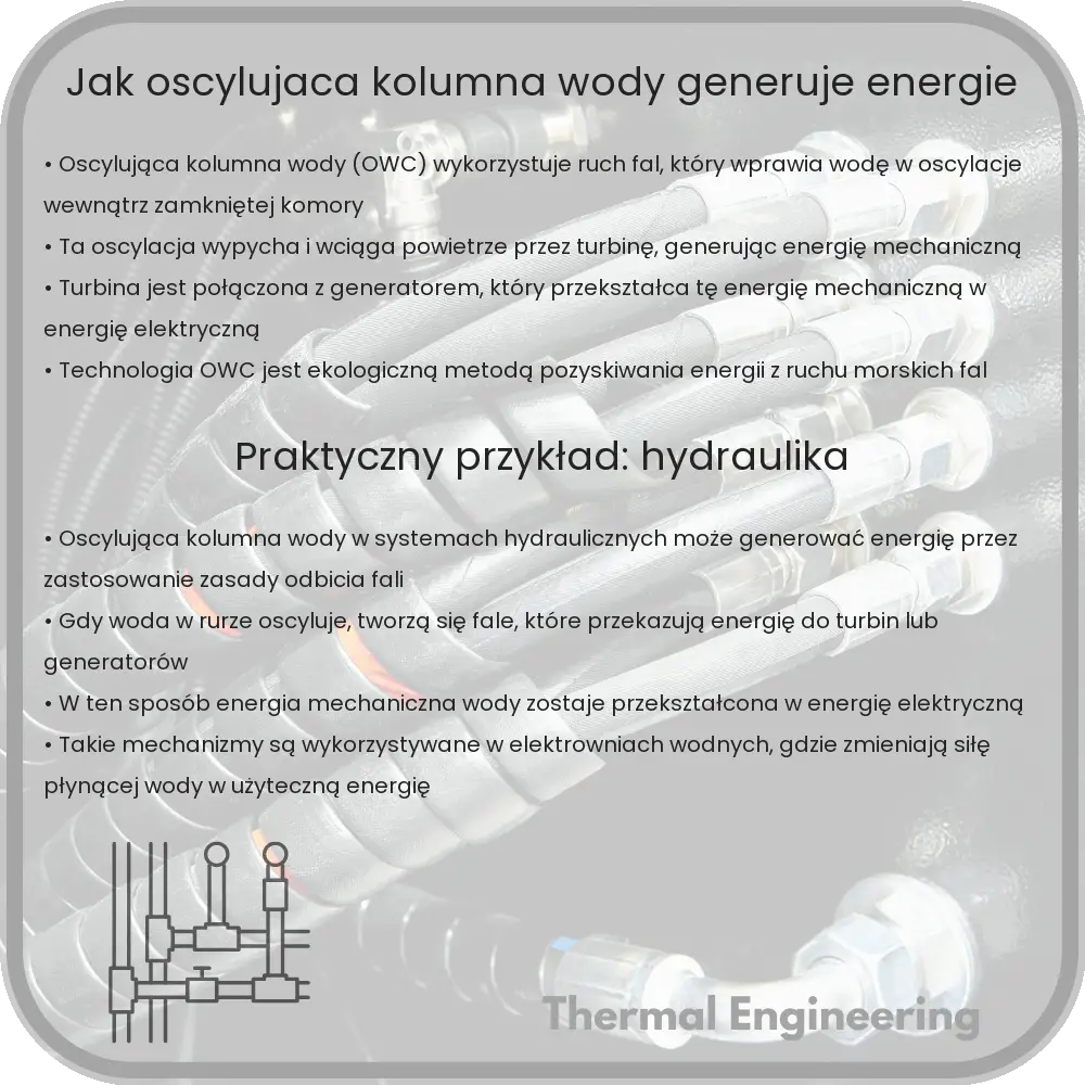 Jak oscylująca kolumna wody generuje energię