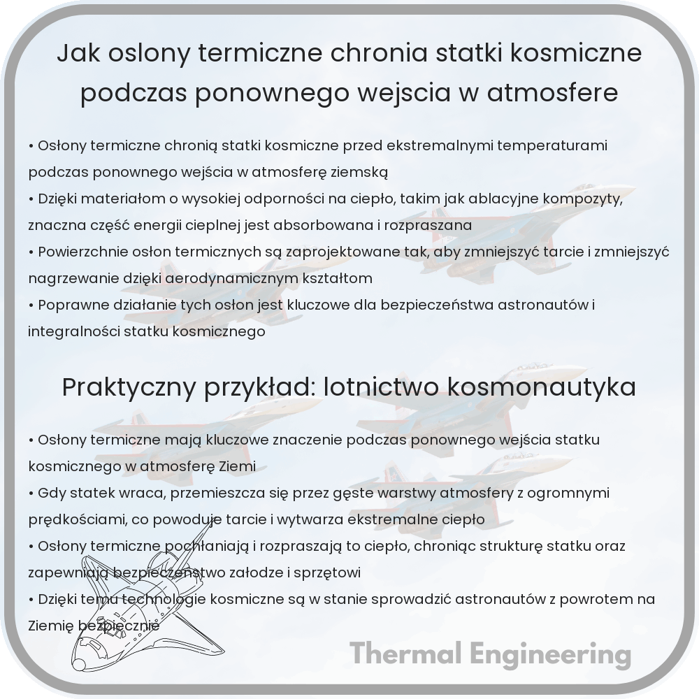 Jak osłony termiczne chronią statki kosmiczne podczas ponownego wejścia w atmosferę