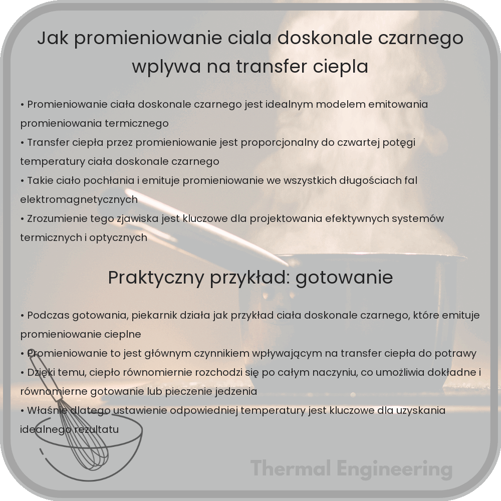Jak promieniowanie ciała doskonale czarnego wpływa na transfer ciepła