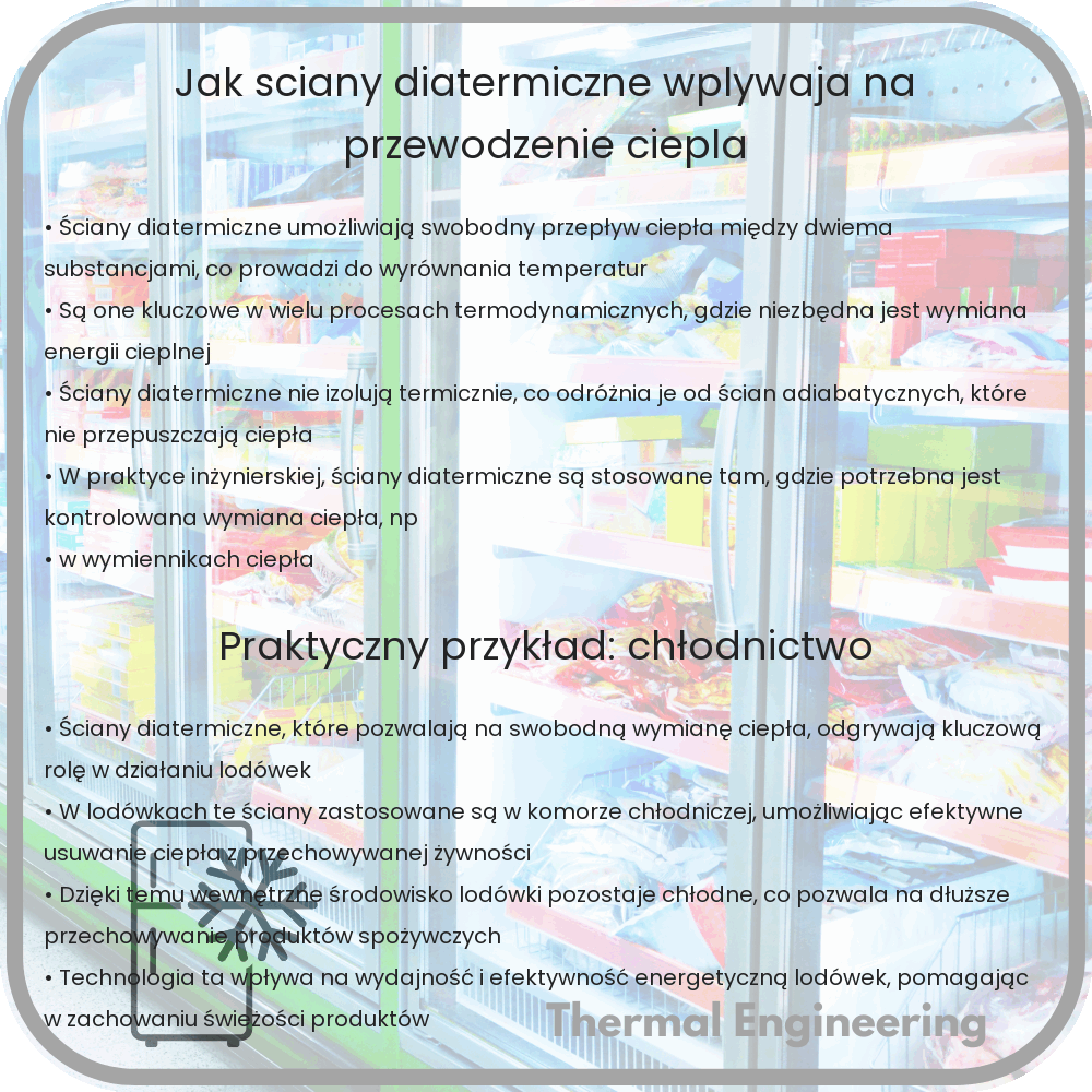Jak ściany diatermiczne wpływają na przewodzenie ciepła