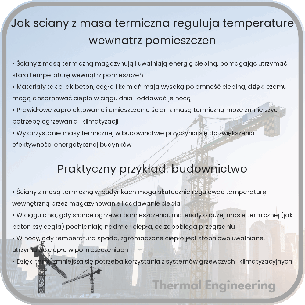 Jak ściany z masą termiczną regulują temperaturę wewnątrz pomieszczeń
