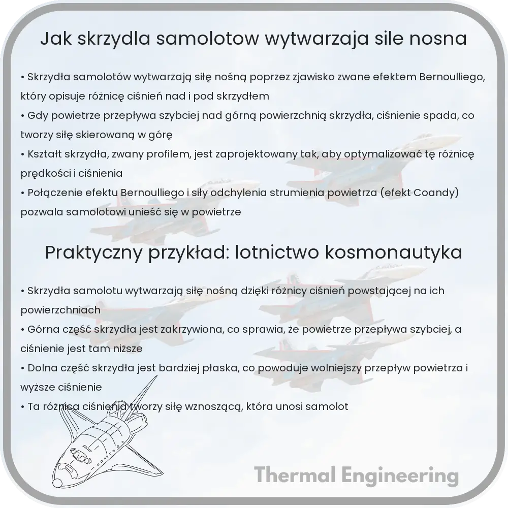 Jak Skrzydła Samolotów Wytwarzają Siłę Nośną?