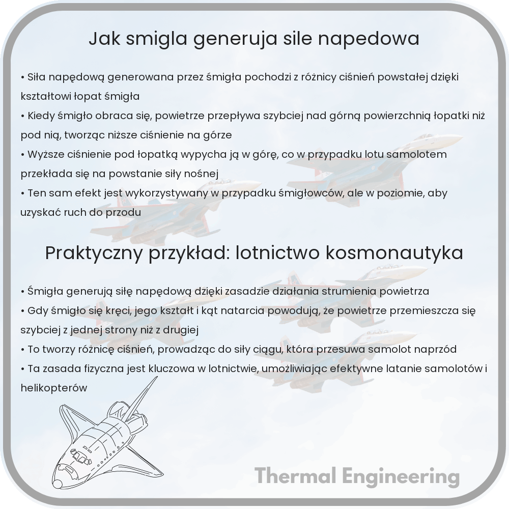 Jak Śmigła Generują Siłę Napędową?