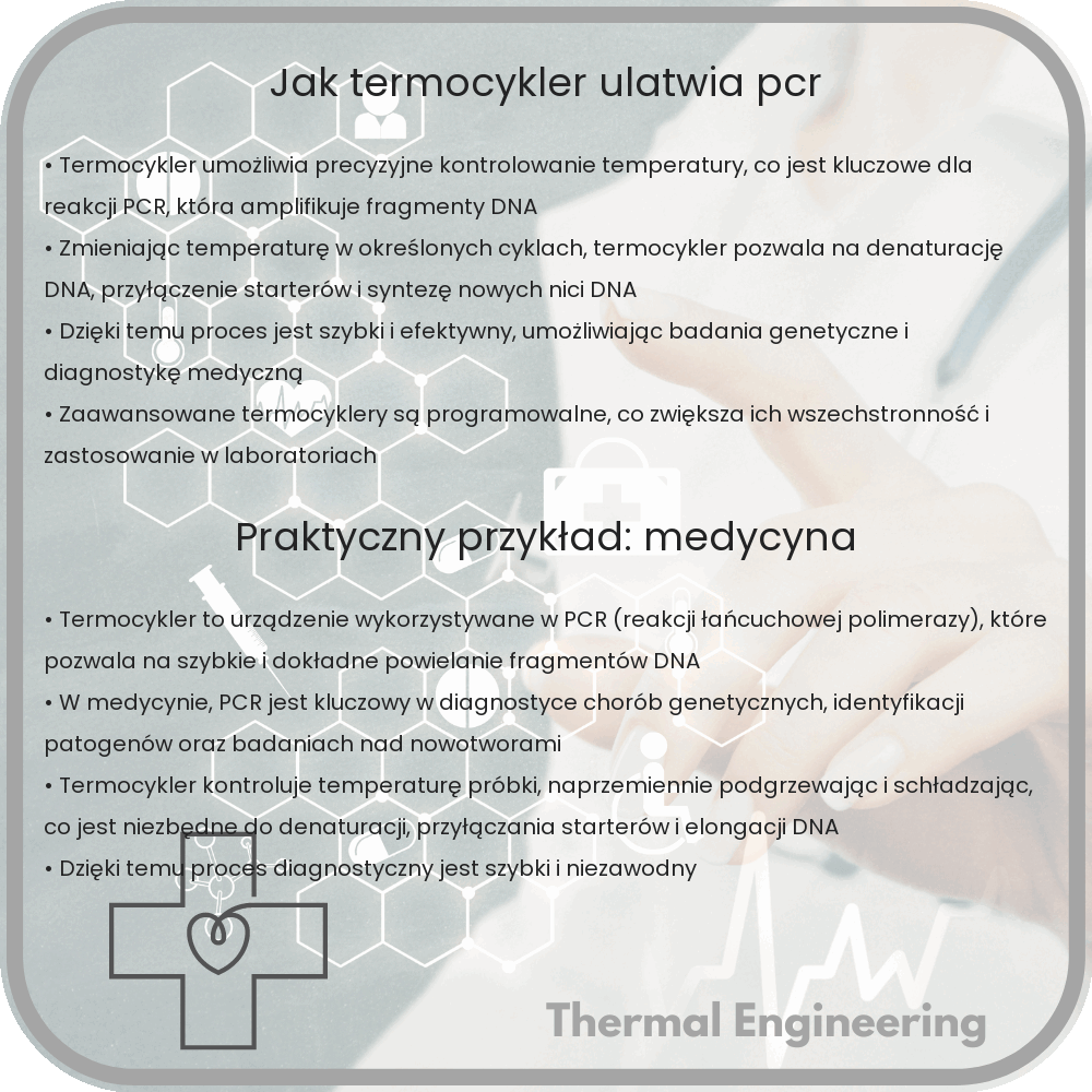 Jak termocykler ułatwia PCR