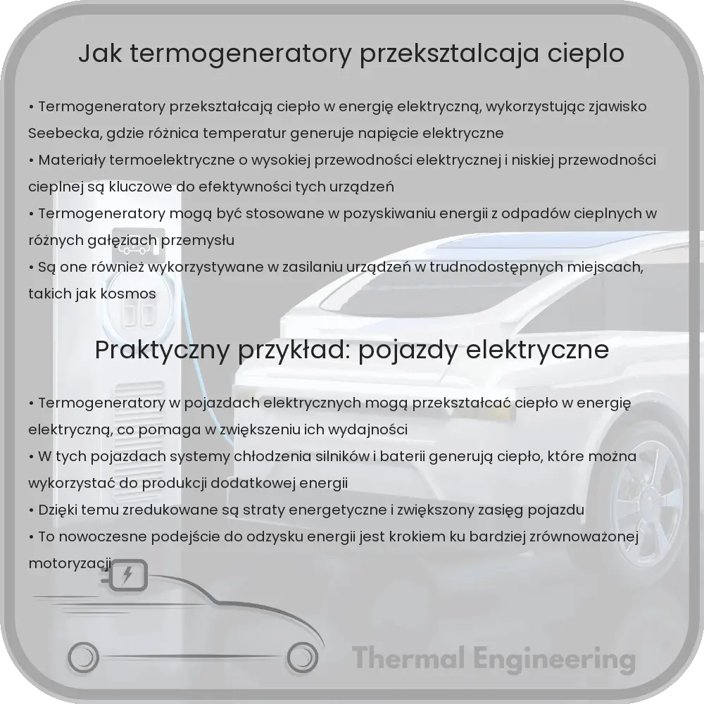Jak termogeneratory przekształcają ciepło