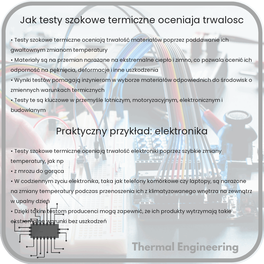 Jak testy szokowe termiczne oceniają trwałość