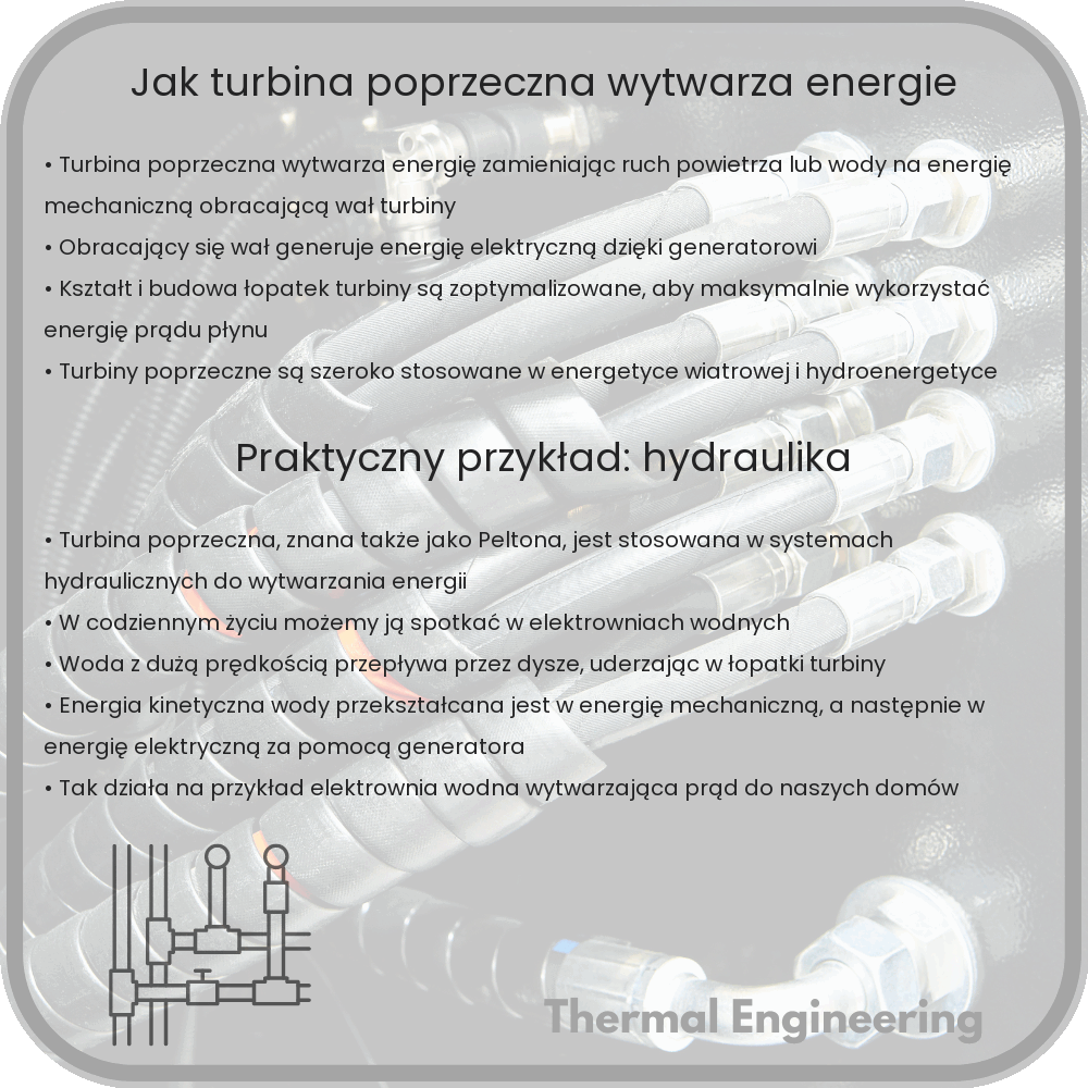 Jak turbina poprzeczna wytwarza energię