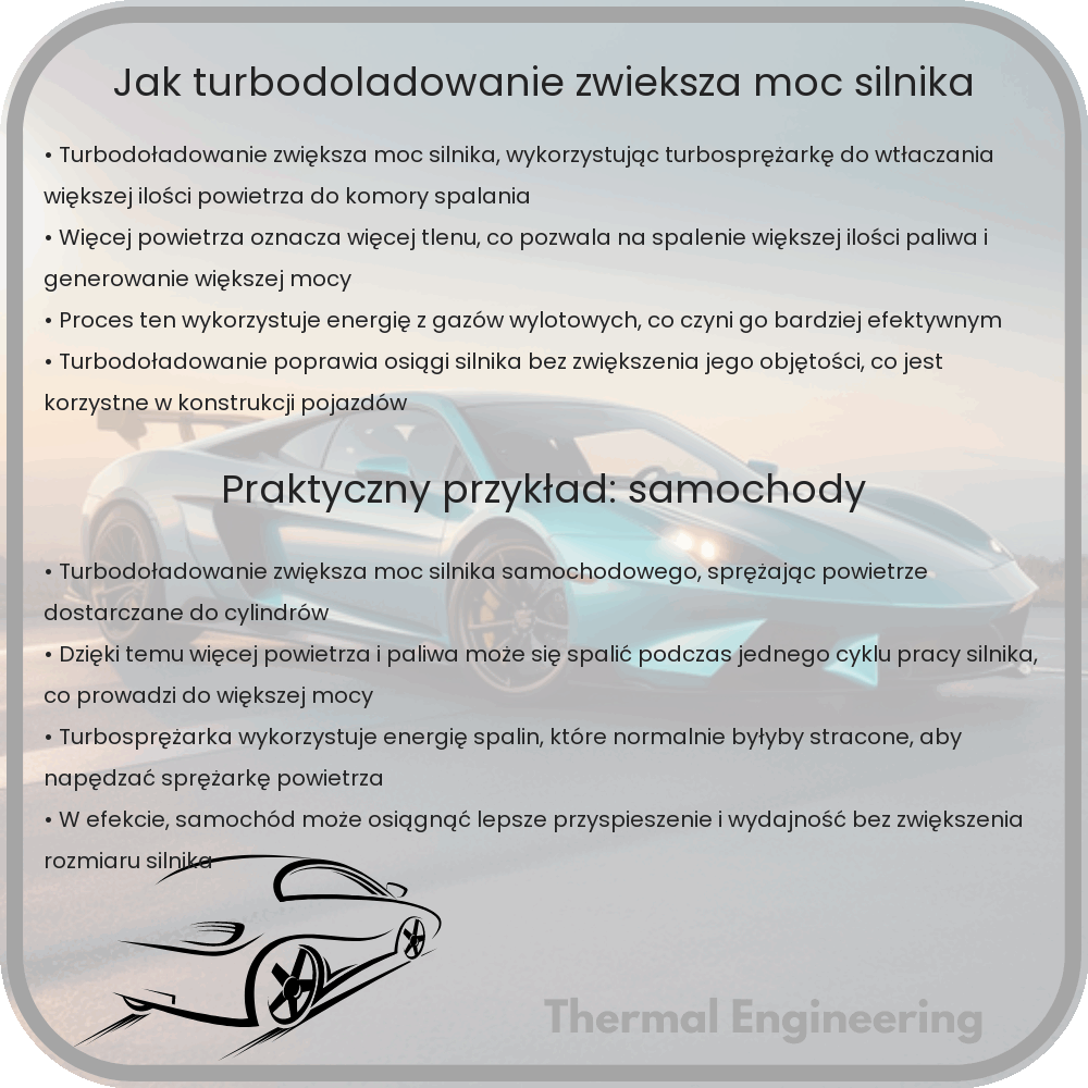 Jak turbodoładowanie zwiększa moc silnika