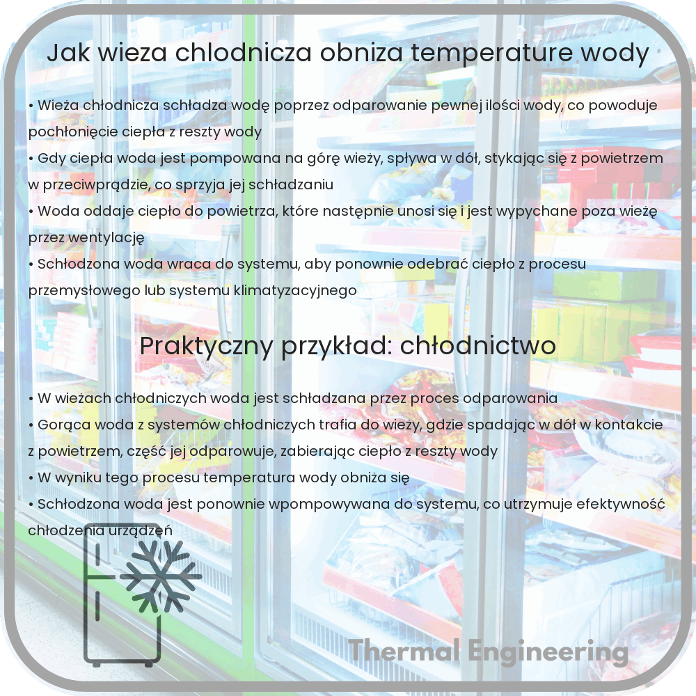 Jak wieża chłodnicza obniża temperaturę wody