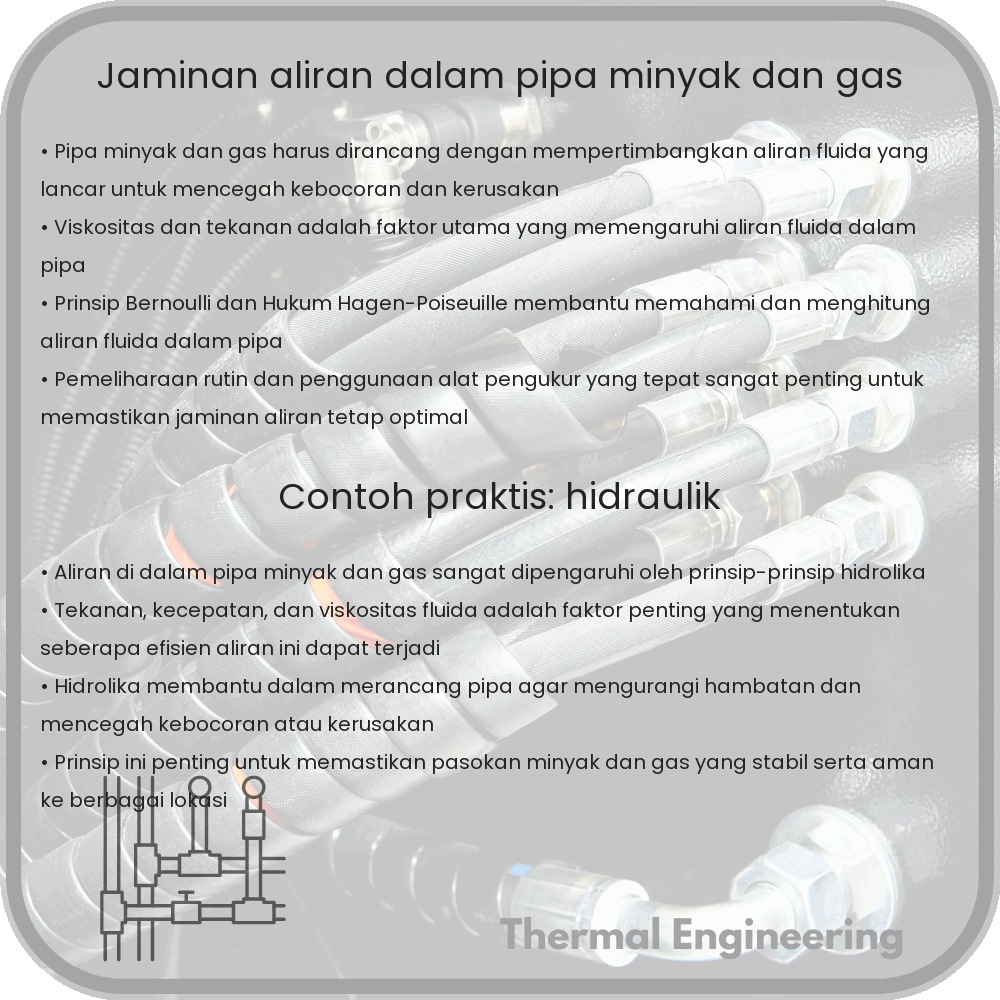 Jaminan Aliran dalam Pipa Minyak dan Gas