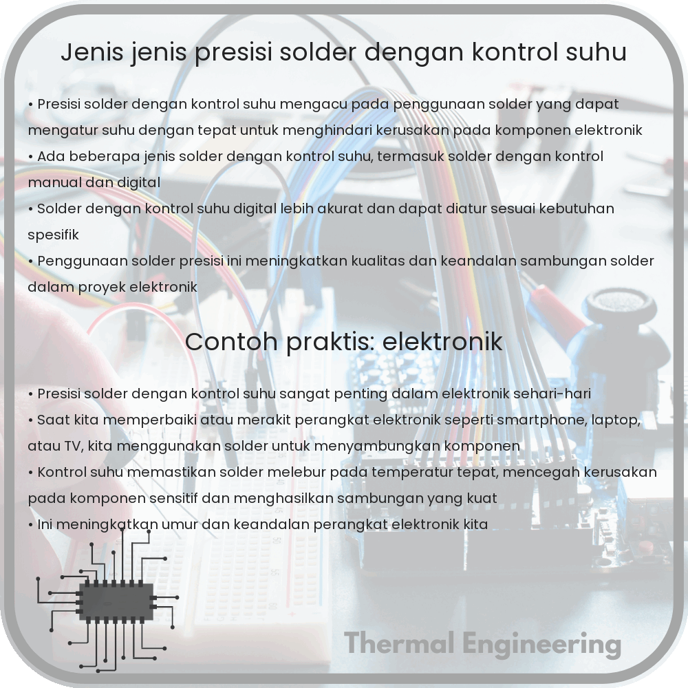 Jenis-Jenis Presisi Solder dengan Kontrol Suhu