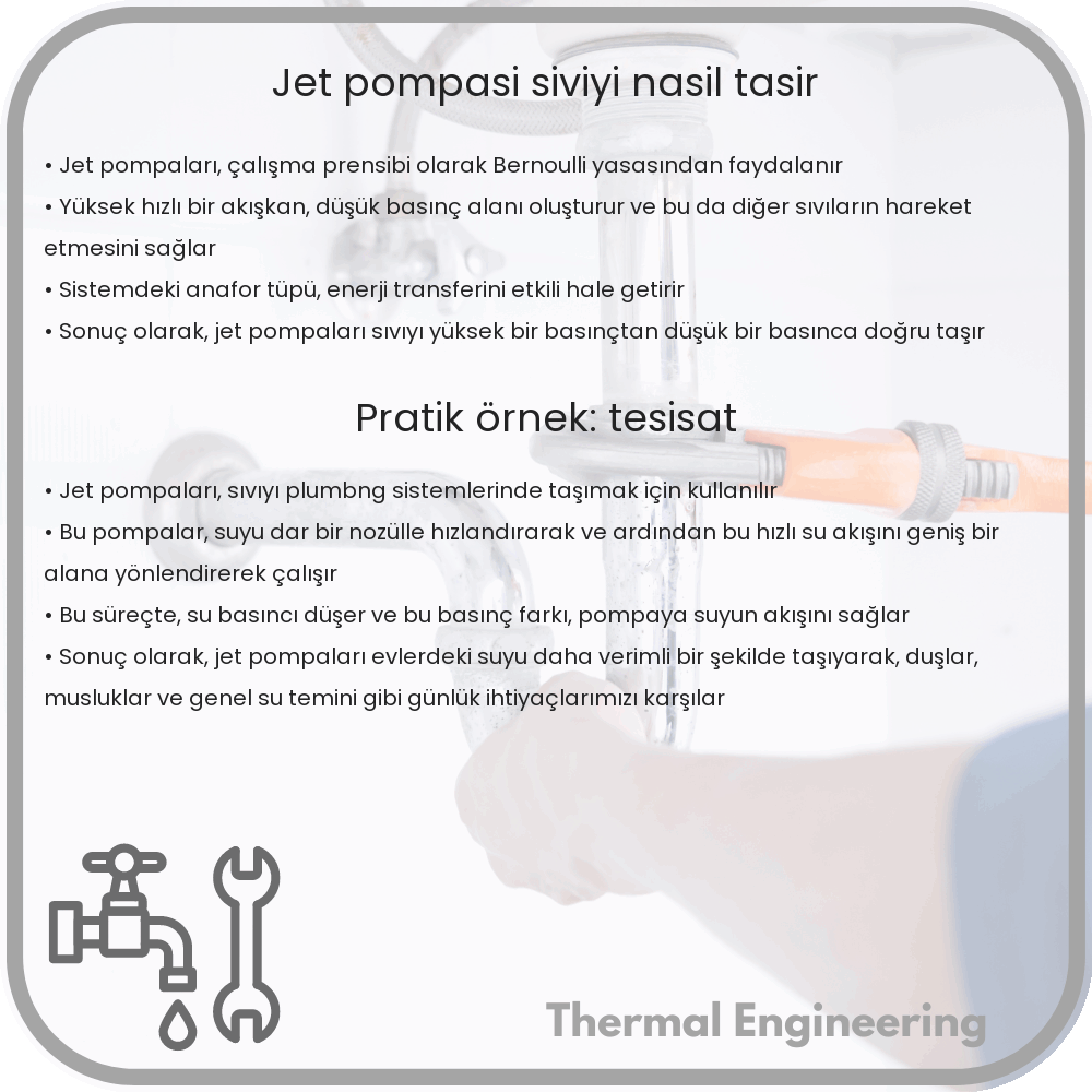 Jet Pompası Sıvıyı Nasıl Taşır?