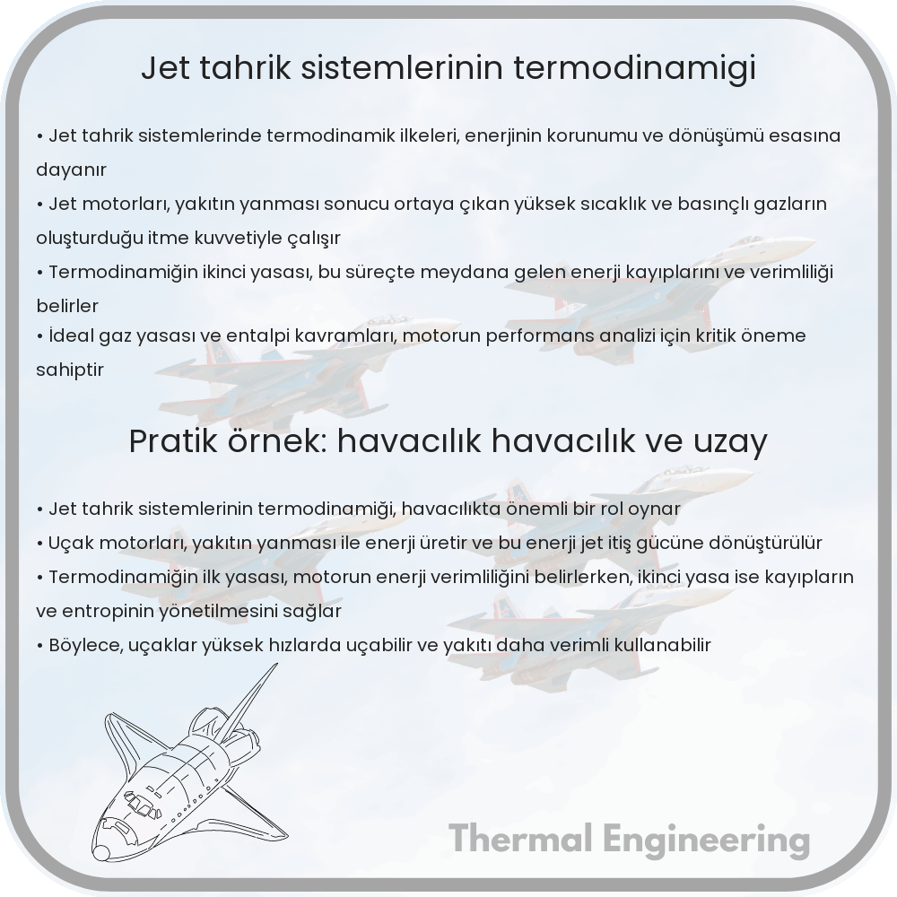 Jet Tahrik Sistemlerinin Termodinamiği