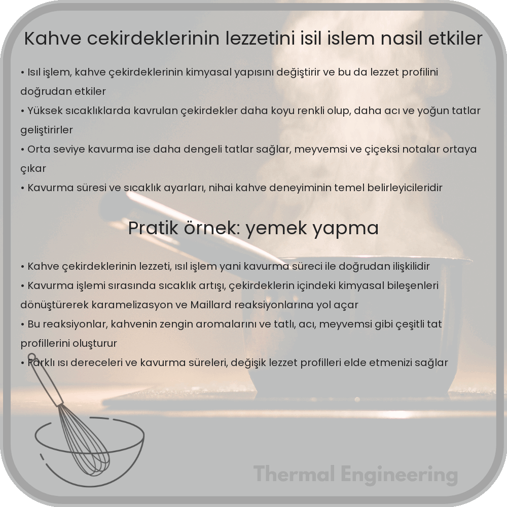 Kahve Çekirdeklerinin Lezzetini Isıl İşlem Nasıl Etkiler?