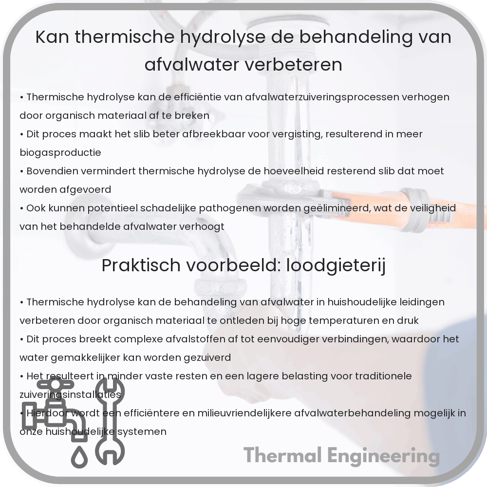 Kan thermische hydrolyse de behandeling van afvalwater verbeteren?