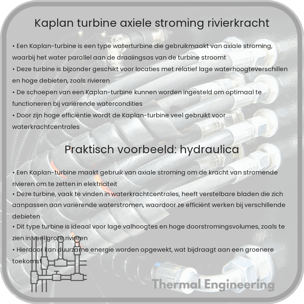 Kaplan Turbine | Axiële Stroming, Rivierkracht