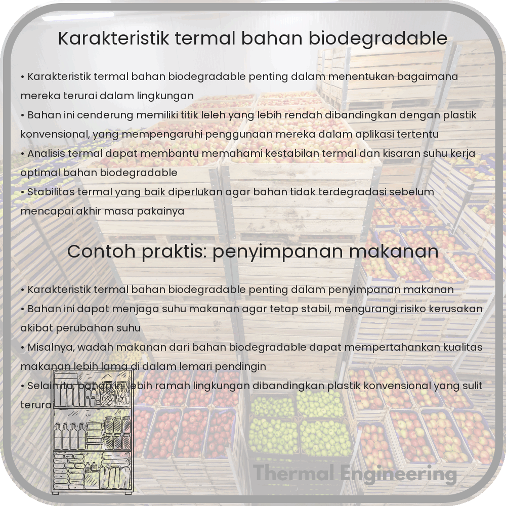 Karakteristik Termal Bahan Biodegradable