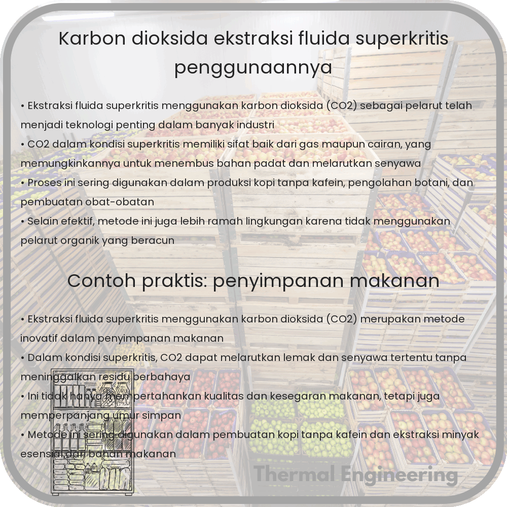 Karbon Dioksida | Ekstraksi Fluida Superkritis & Penggunaannya