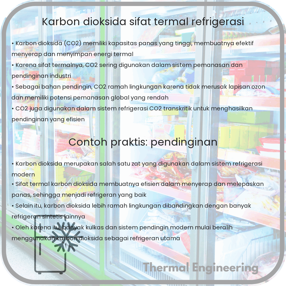 Karbon Dioksida | Sifat Termal & Refrigerasi