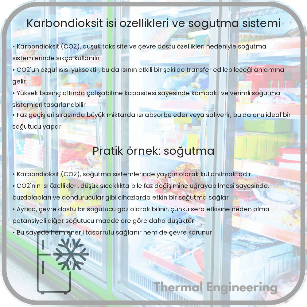 Karbondioksit: Isı Özellikleri ve Soğutma Sistemi