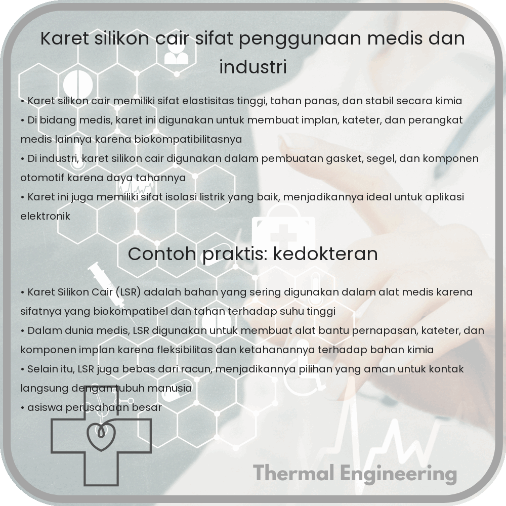 Karet Silikon Cair | Sifat, Penggunaan Medis dan Industri