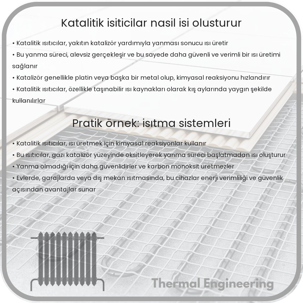 Katalitik Isıtıcılar Nasıl Isı Oluşturur?