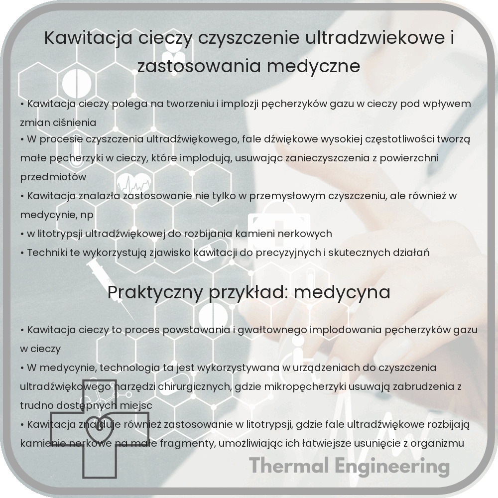 Kawitacja Cieczy | Czyszczenie Ultradźwiękowe i Zastosowania Medyczne