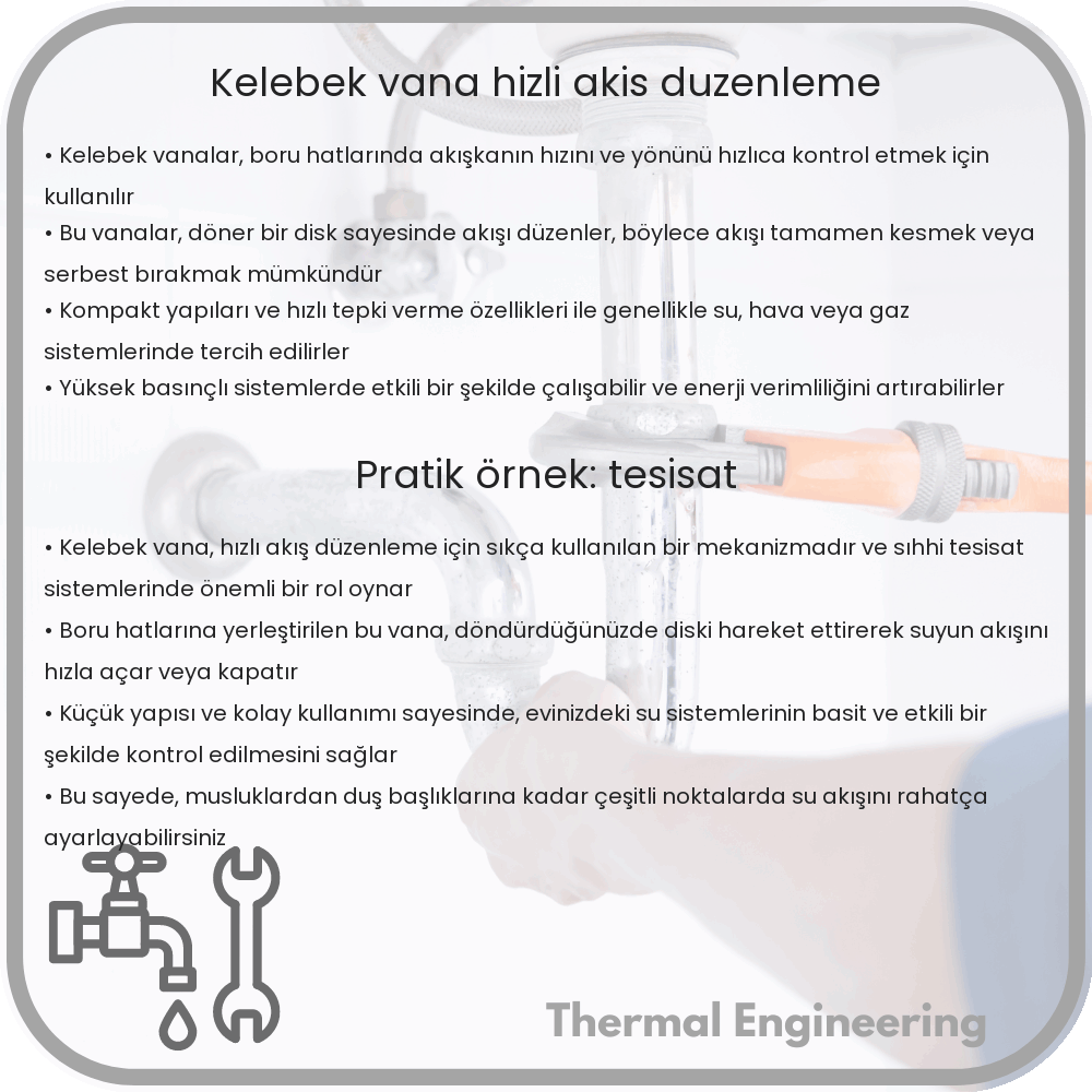 Kelebek Vana | Hızlı Akış Düzenleme