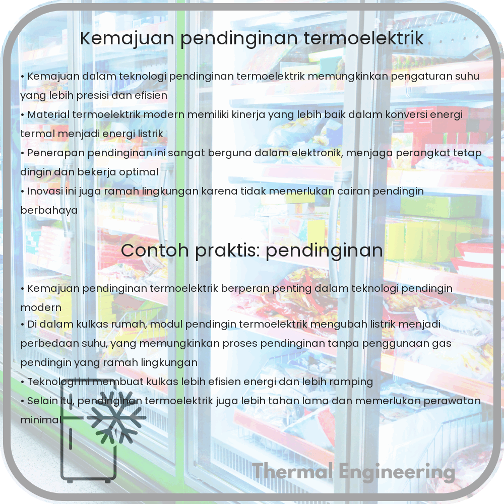 Kemajuan Pendinginan Termoelektrik
