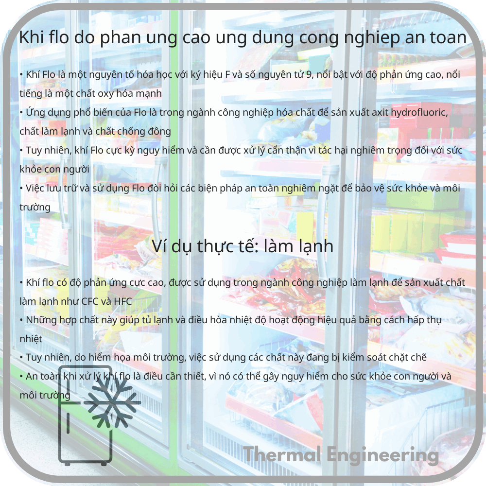 Khí Flo | Độ Phản Ứng Cao, Ứng Dụng Công Nghiệp & An Toàn