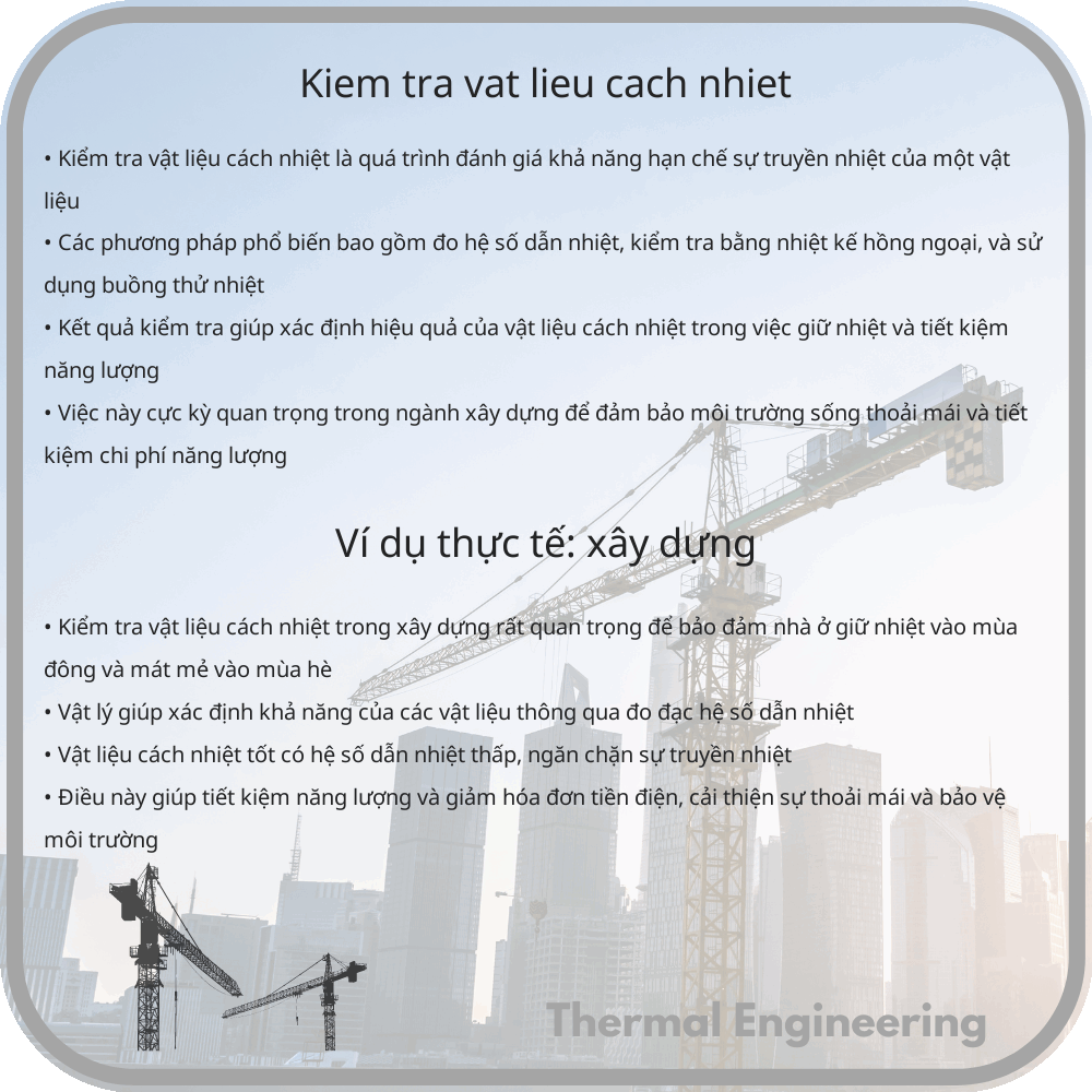 Kiểm tra vật liệu cách nhiệt