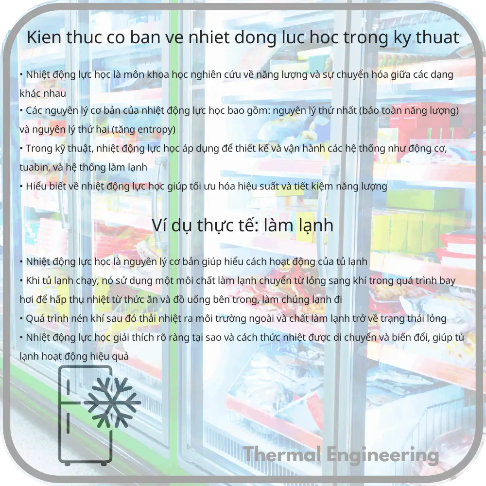 Kiến Thức Cơ Bản Về Nhiệt Động Lực Học Trong Kỹ Thuật