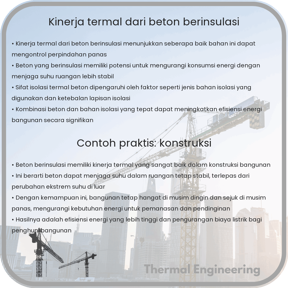 Kinerja Termal dari Beton Berinsulasi