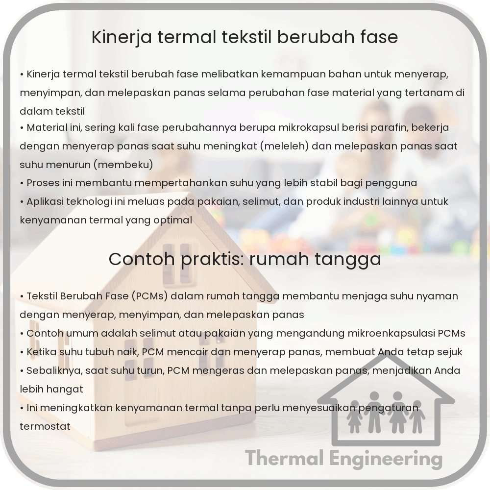 Kinerja Termal Tekstil Berubah Fase