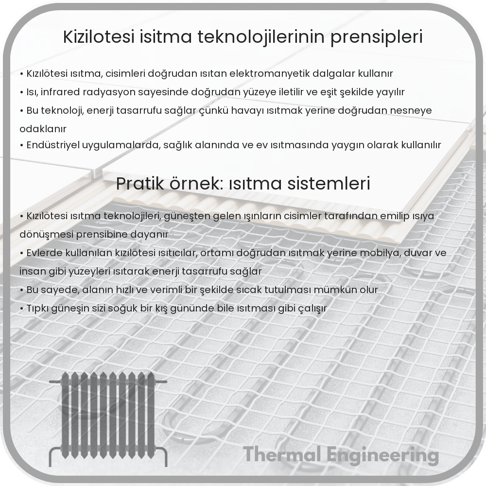 Kızılötesi Isıtma Teknolojilerinin Prensipleri