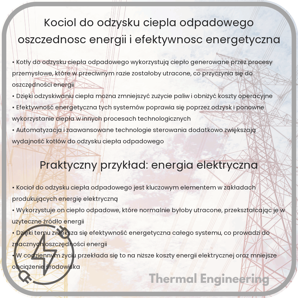 Kocioł do odzysku ciepła odpadowego | Oszczędność energii i efektywność energetyczna