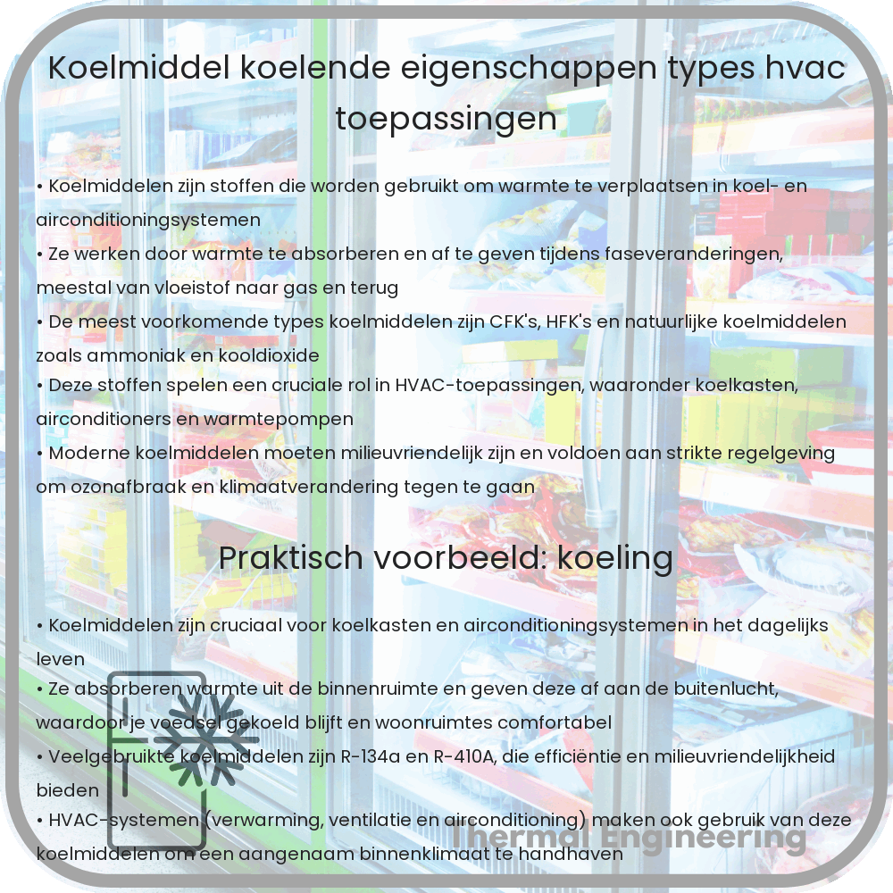 Koelmiddel | Koelende Eigenschappen, Types, HVAC Toepassingen