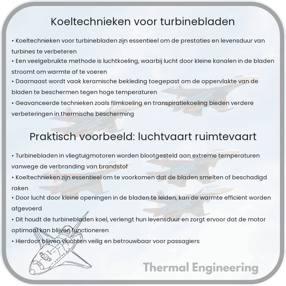 Koeltechnieken voor turbinebladen