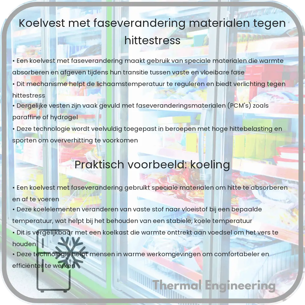 Koelvest met Faseverandering | Materialen tegen Hittestress