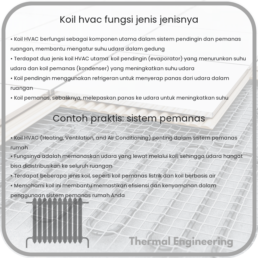 Koil HVAC | Fungsi, Jenis-Jenisnya