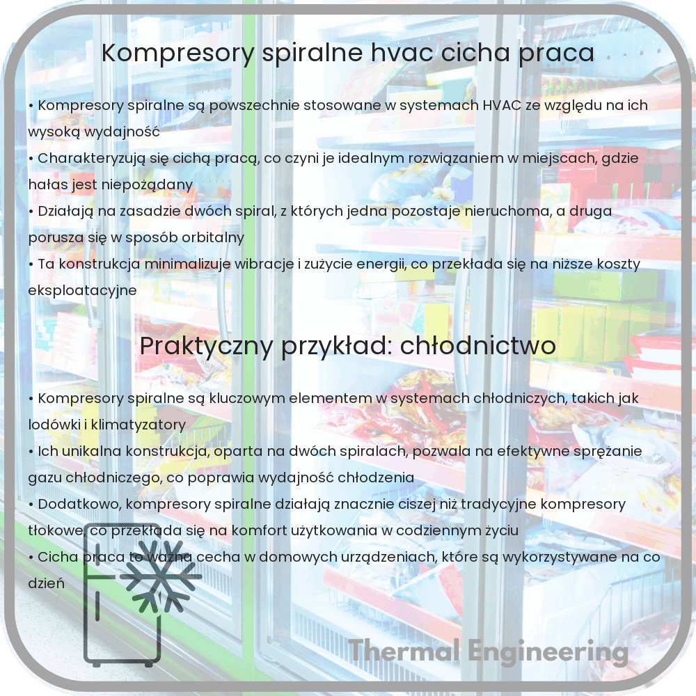 Kompresory spiralne: HVAC, cicha praca