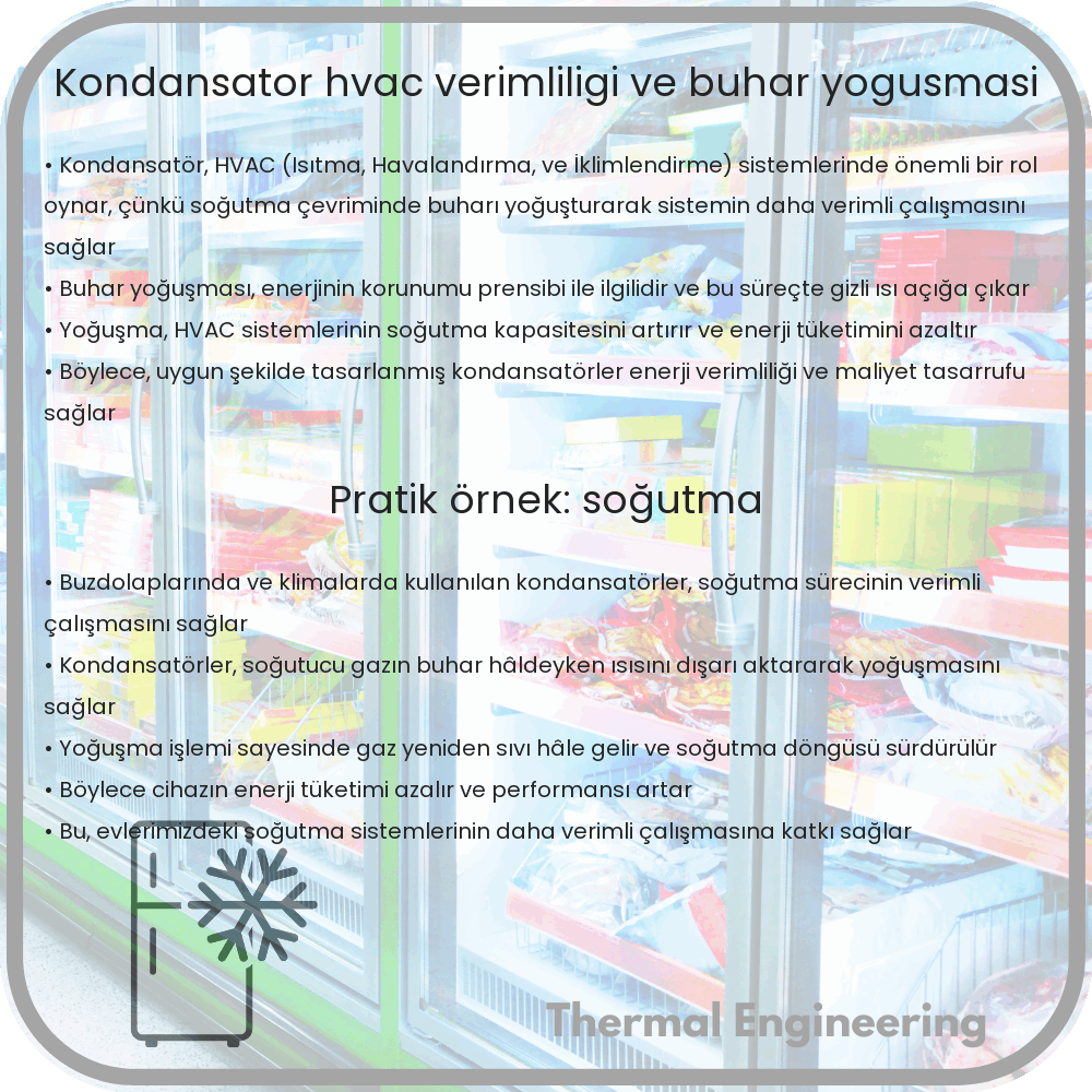 Kondansatör | HVAC Verimliliği ve Buhar Yoğuşması