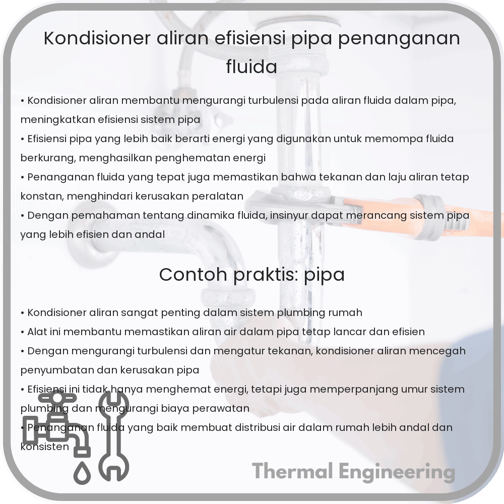 Kondisioner Aliran | Efisiensi Pipa & Penanganan Fluida