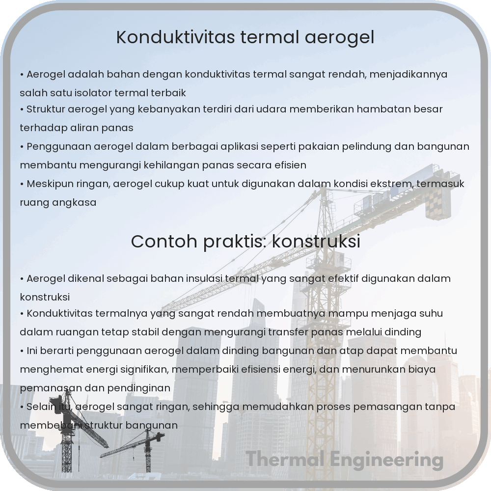 Konduktivitas Termal Aerogel