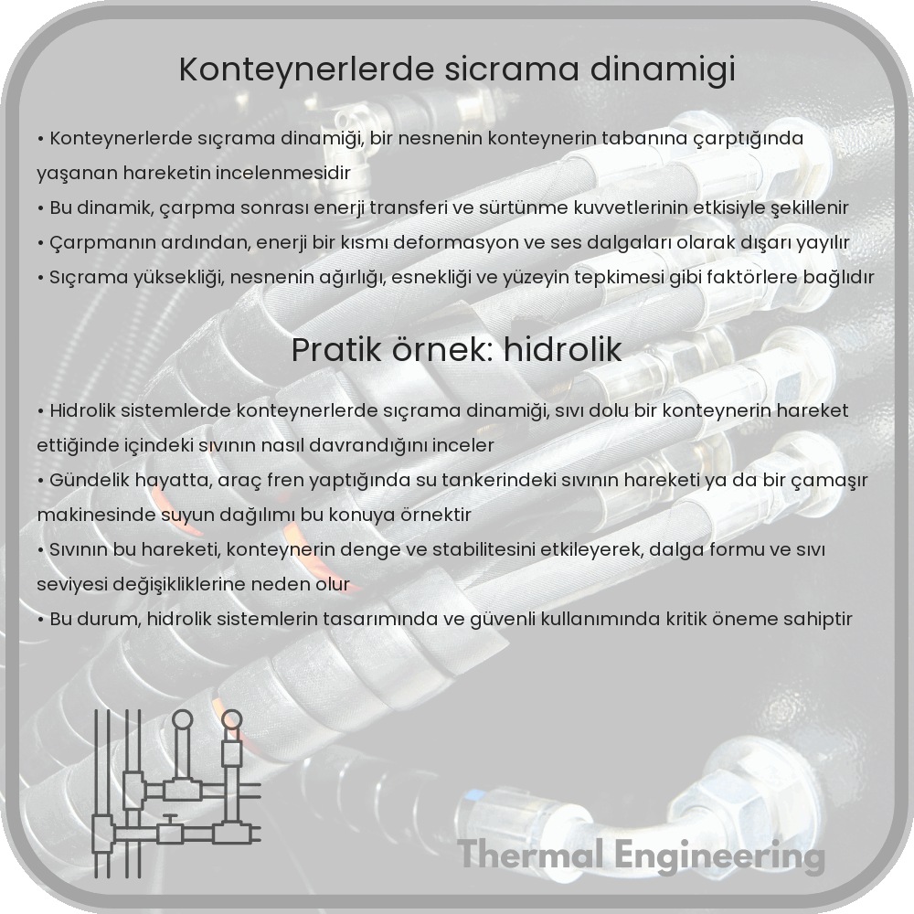 Konteynerlerde Sıçrama Dinamiği