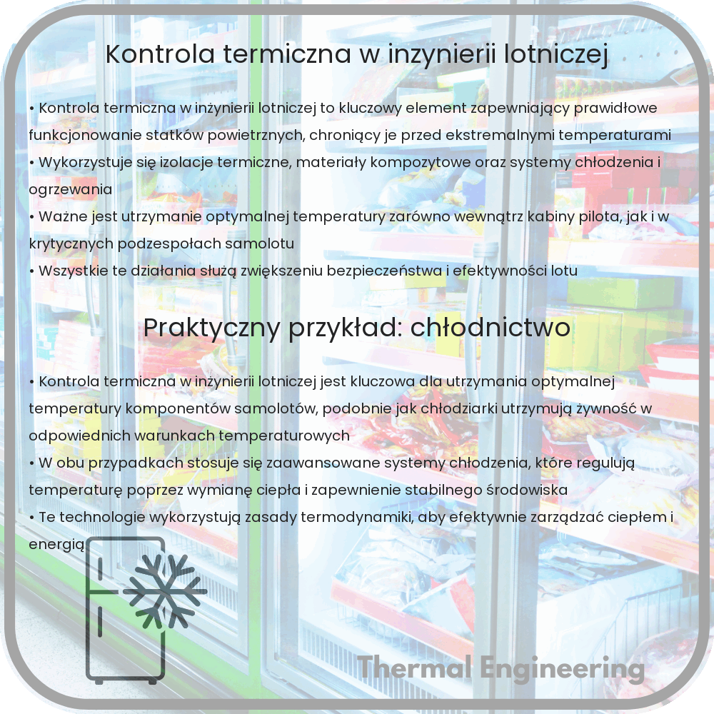 Kontrola termiczna w inżynierii lotniczej